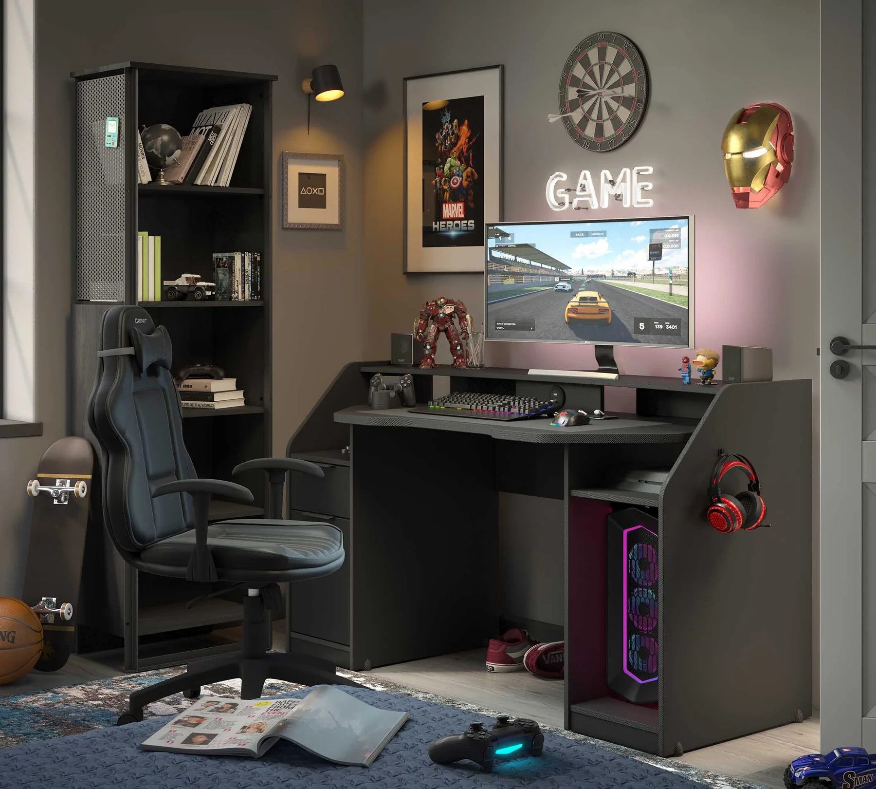 Möbel-Zeit Schreibtisch GAMER