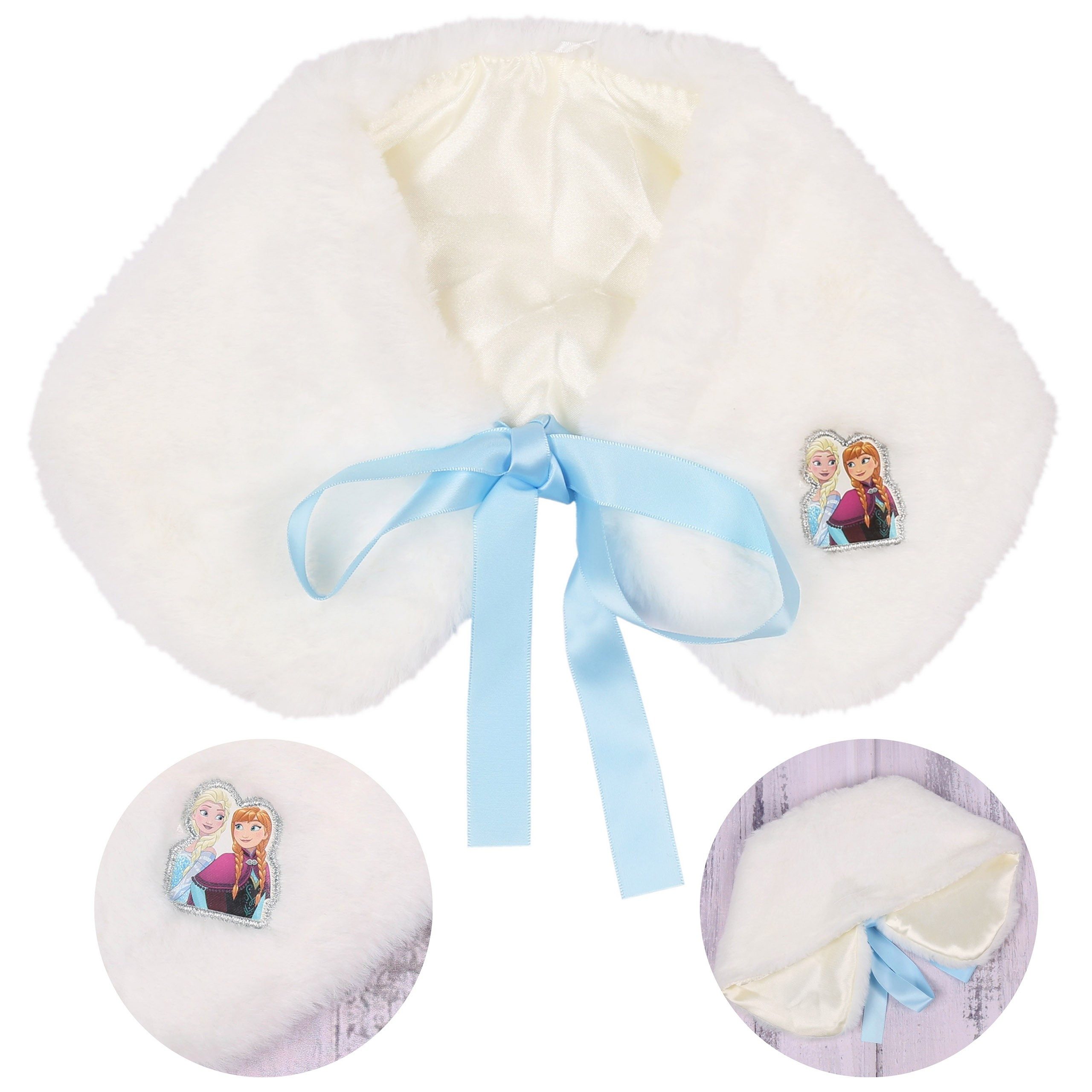 Sarcia.eu Boleroblazer Die Eiskönigin - Völlig unverfroren Pelzbolero, Kinderkostüm, Kragen