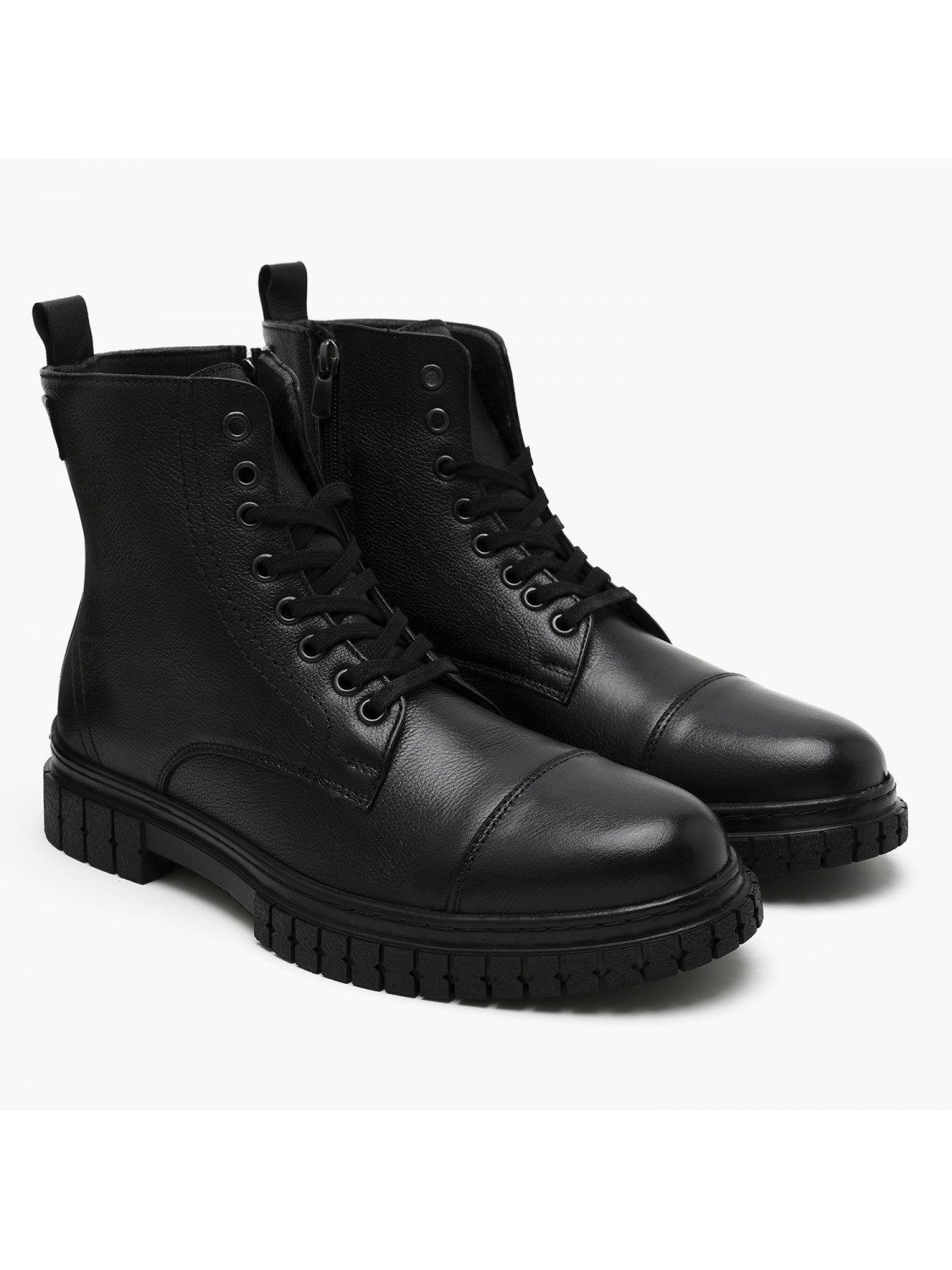 Desa Herren-Schnürstiefel aus Leder – Textilfutter, Kunststoffsohle, flach günstig online kaufen