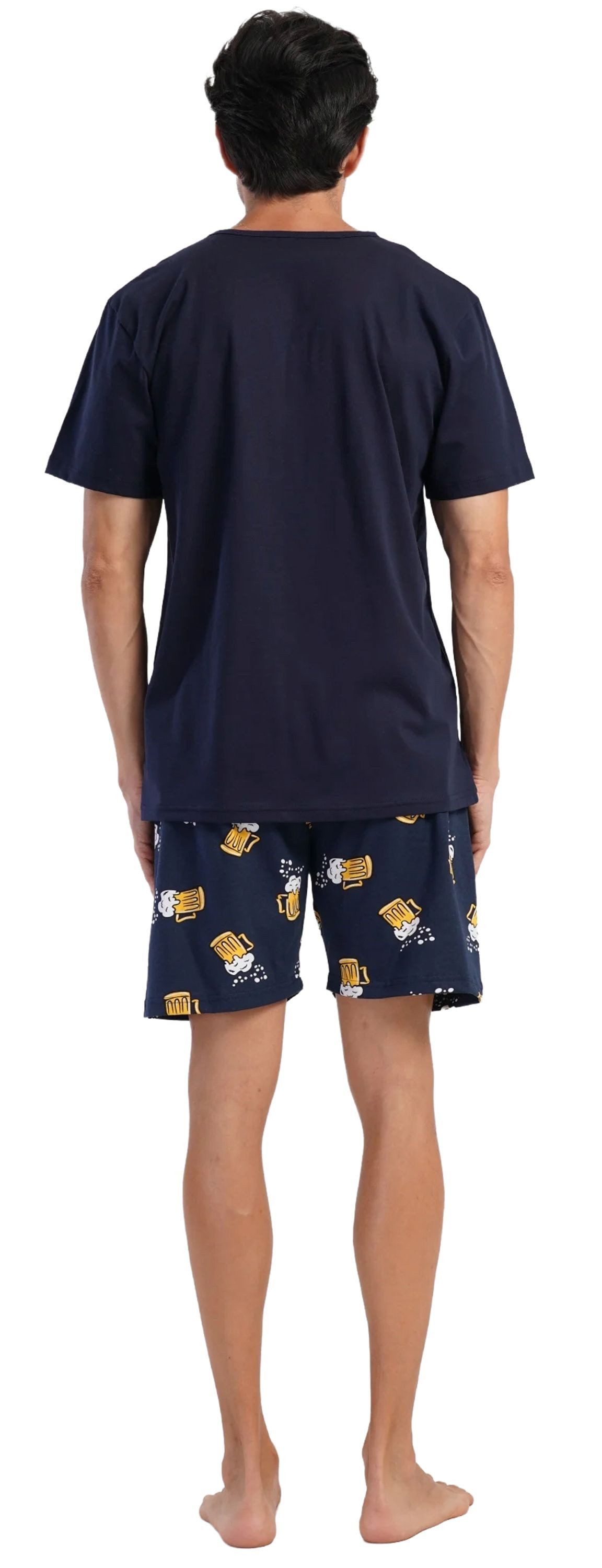 Vienetta Shorty Man (Set, 2 tlg., 2-teilig) Herren Pyjama kurz Shorty Kurza günstig online kaufen