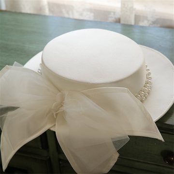 Rouemi Schlapphut Damenhut, Bankett Hochzeit Mode Einfache Dekoration Hut