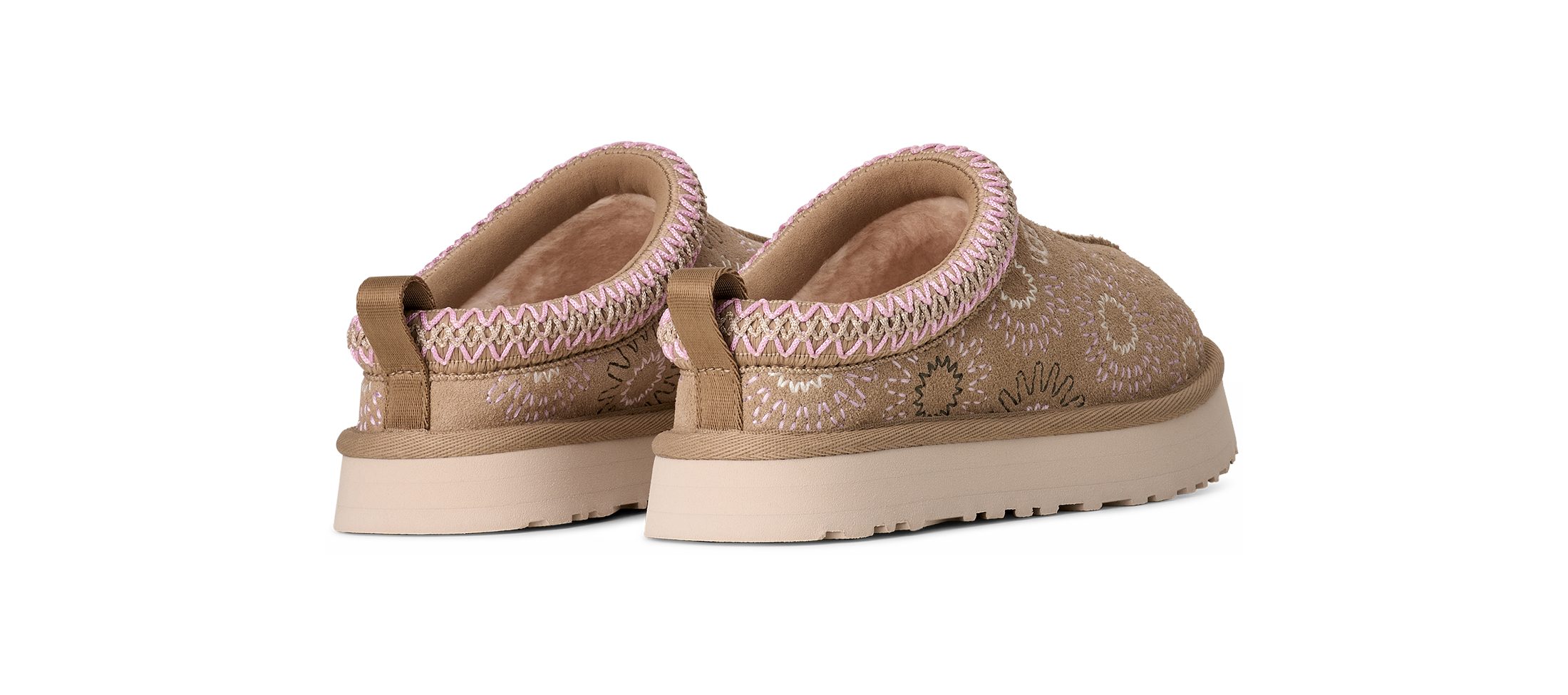 UGG TAZZ SUN STITCH Clog Schlupfschuh, Mule mit trendiger Stickerei