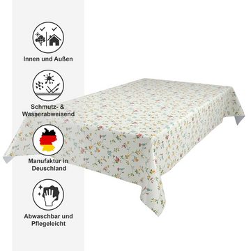 Beautex Tischdecke Wachstuchtischdecke Glatt Klassisch Blümchen abwischbar Tischdecke (1-tlg)