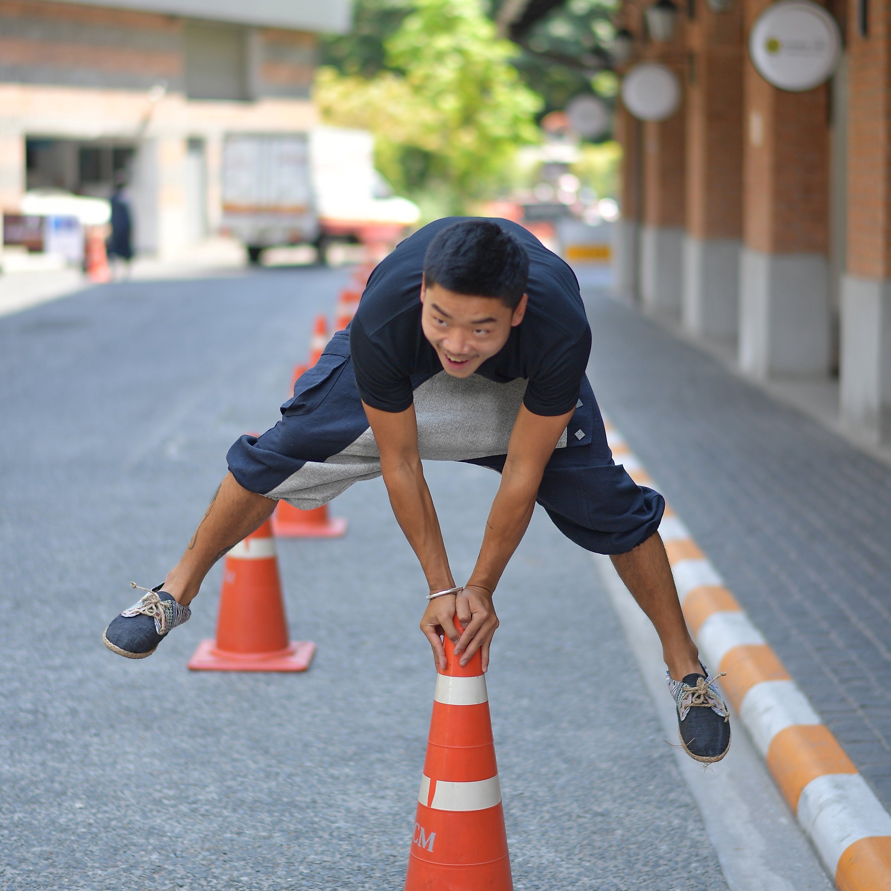 virblatt Cargoshorts Kurze Haremshose Herren, Baumwolle, Sommerhose Herren Goa Shorts Metallnieten