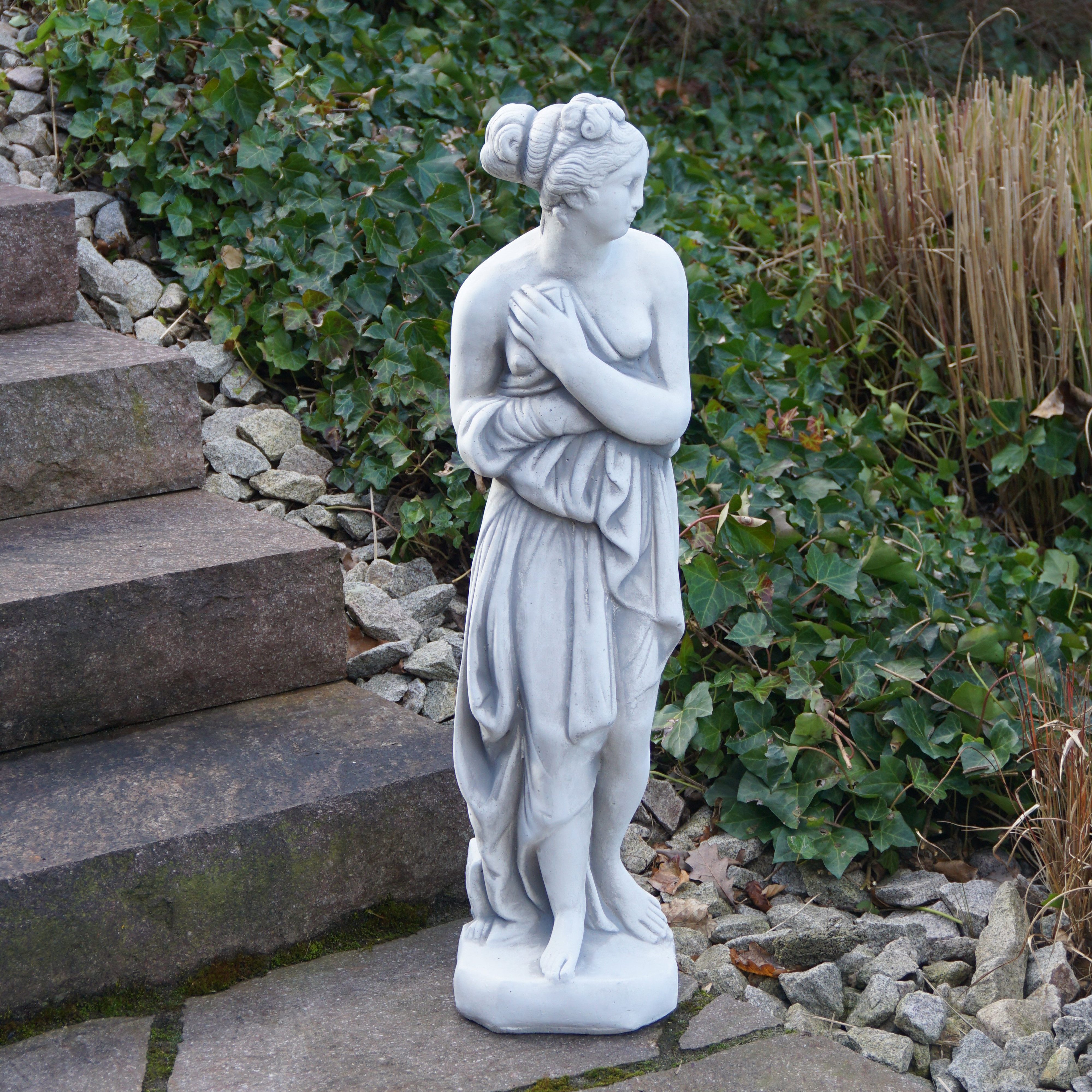 gartendekoparadies.de Gartenfigur Statue Venus Italica nach Antonio Canova, Steinfigur, H. 80 cm, 26 kg, Frostsicher