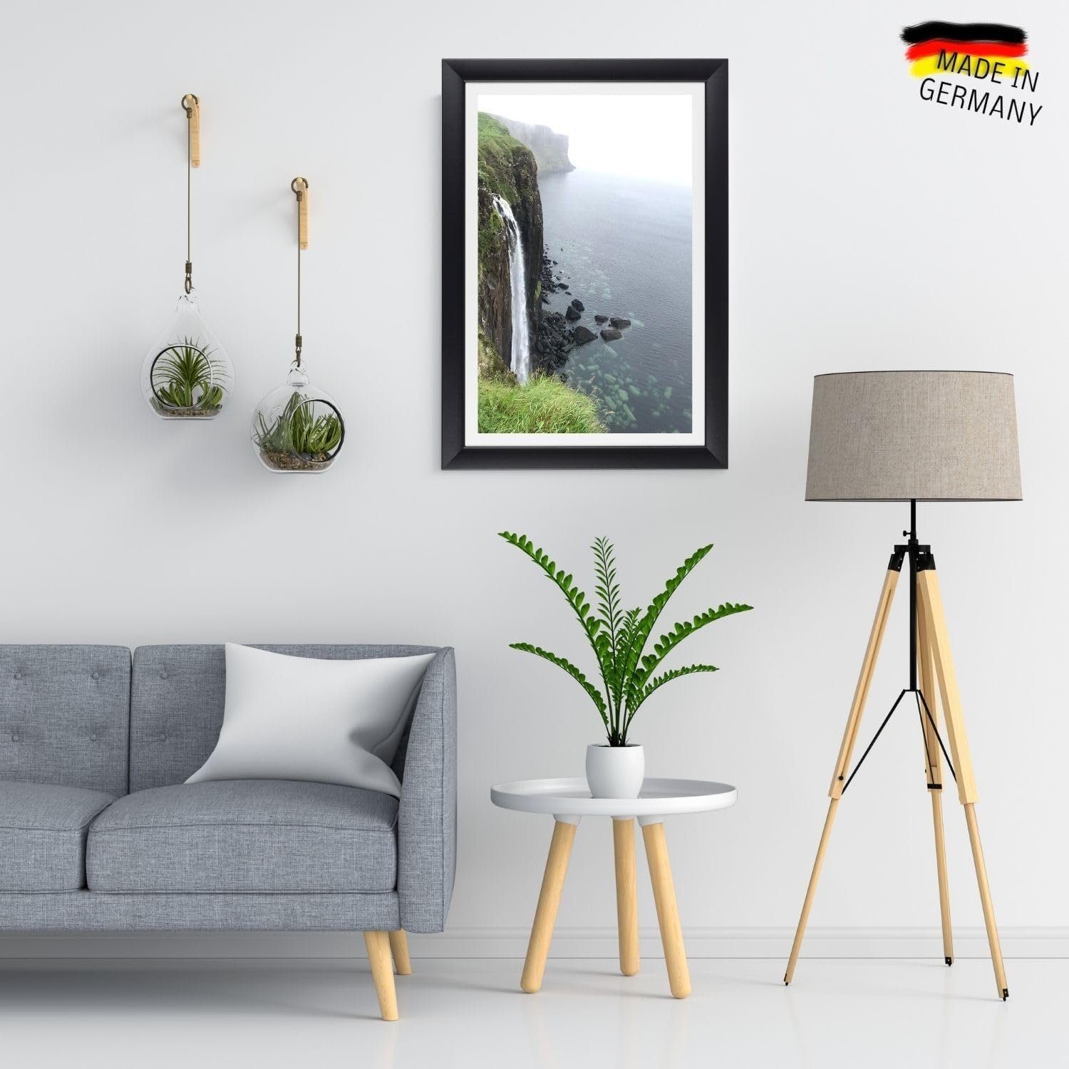 Clamaro Bilderrahmen, Bilderrahmen Schwarz Matt Neo Collage nach Maß modern Holz