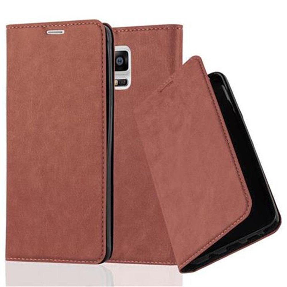 Cadorabo Handyhülle für Samsung Galaxy NOTE 4 Hülle Samsung Galaxy NOTE 4, Hülle Schutzhülle mit Standfunktion, Magnetverschluss und Kartenfach