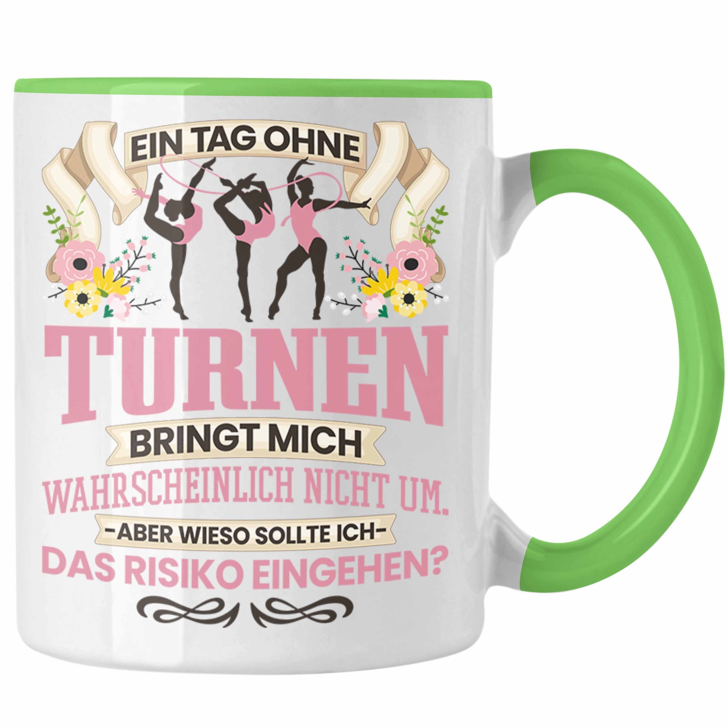 Trendation Tasse Trendation - Turnen Tasse Geschenk für Turnerin Mädchen Frauen Leichta Grün