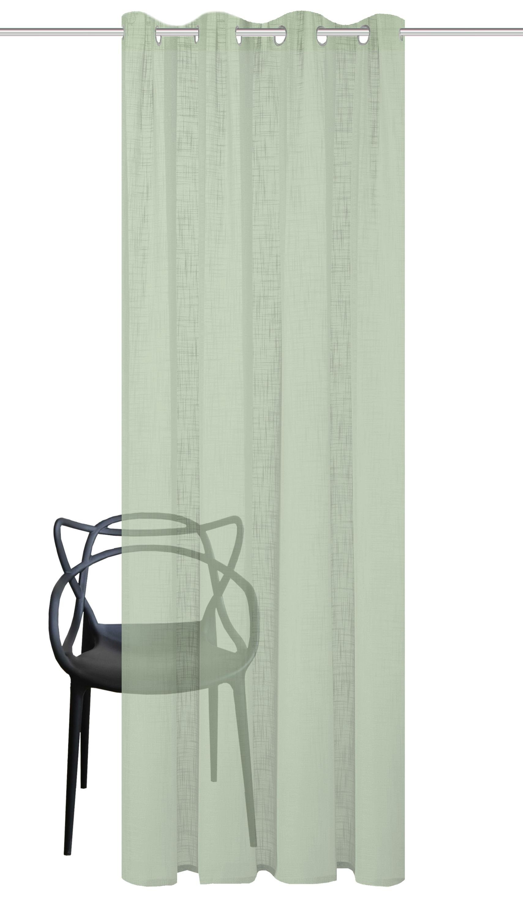 Vorhang 800530 halbtransparent, SOFTY HOMEbasic, Polyester unterschiedlicher (1 Fertigschal St), Ausführung