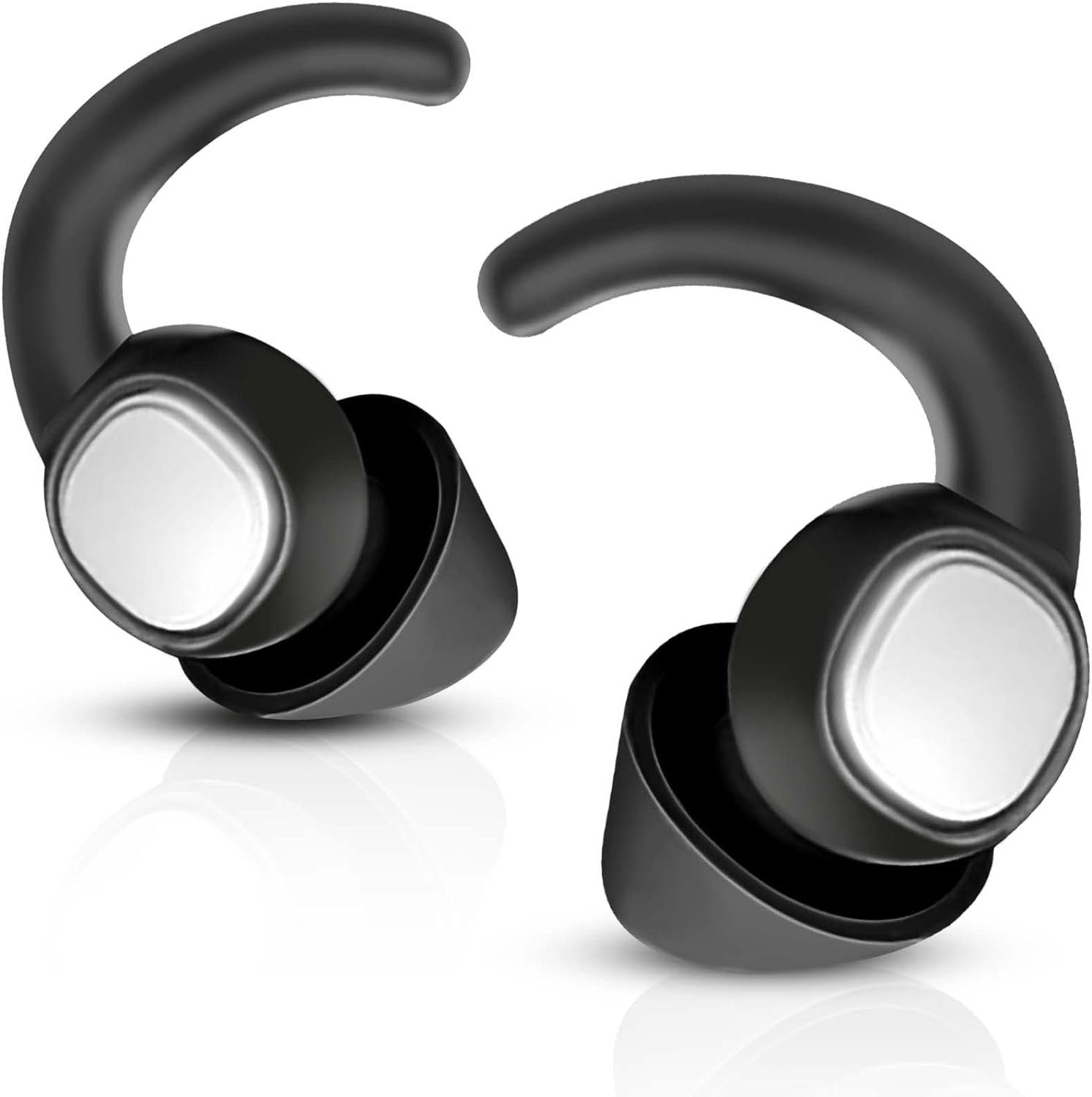 Coonoor Gehörschutzstöpsel Ohrstöpsel zum Schlafen, Wiederverwendbare, Ohrenstöpsel für wiederverwendbarer Silikon High Fidelity Gehörschutz