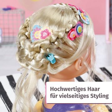 Baby Born Frisier- & Schminkkopf Sister Styling Head, lila, mit 24 tollen Accessoires