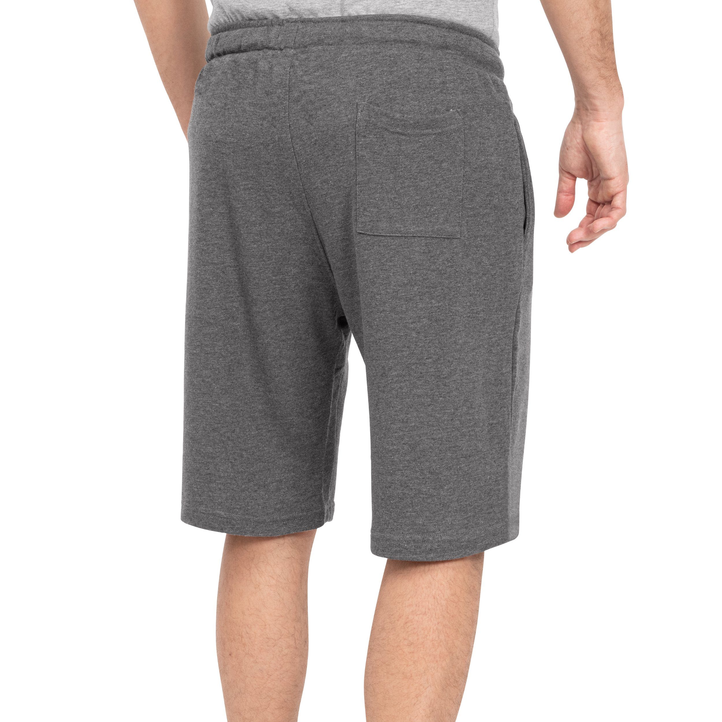 Hose Finchman Short Cotton Grey Sweat Herren Cargoshorts Dark FM191 Kurze Sweatpant Bermuda