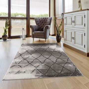 Teppich Noa 9326, Carpet City, rechteckig, Höhe: 11 mm, Kurzflor, Modern, Weicher For, Pflegeleicht