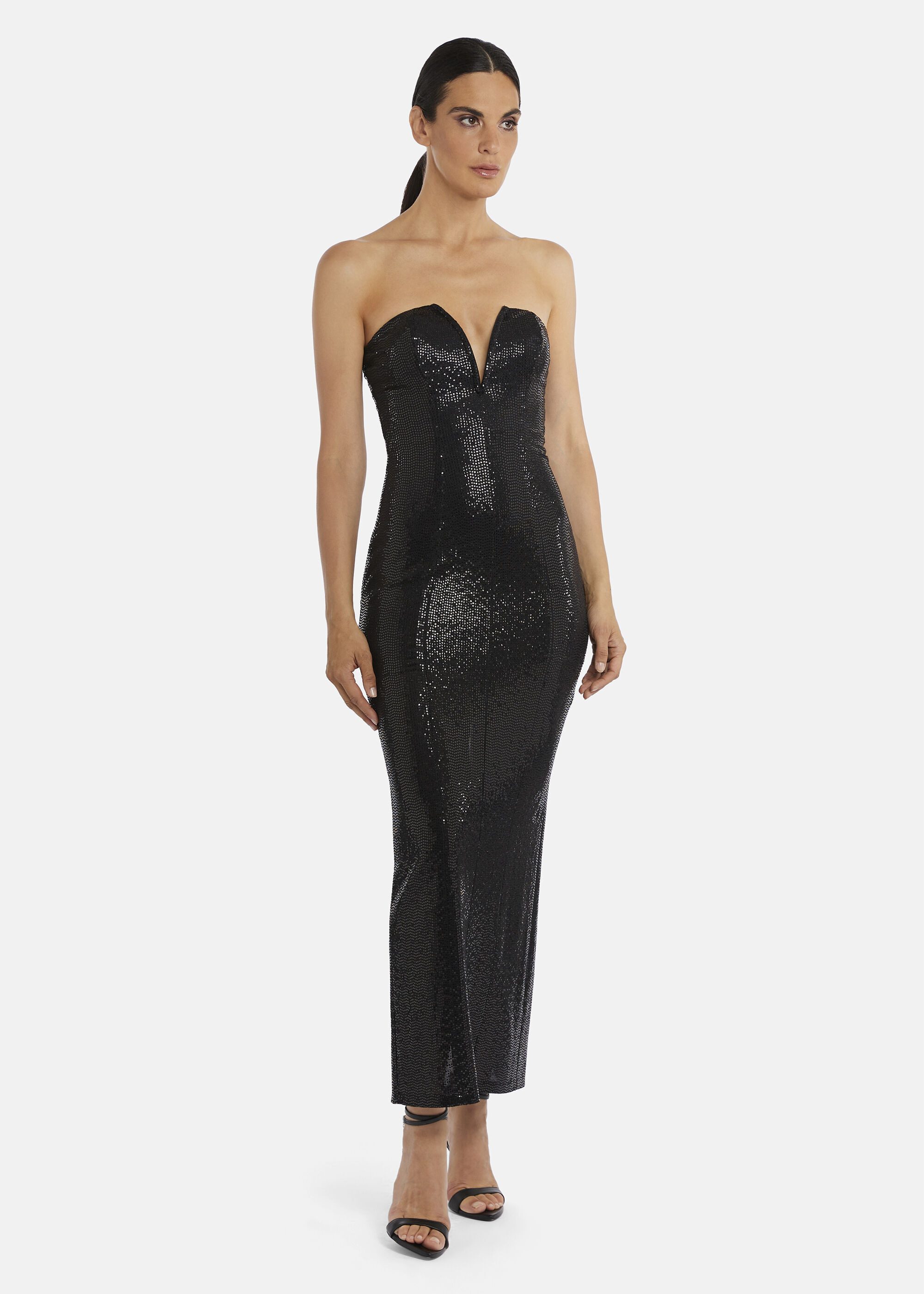 Nicowa Abendkleid DIVALIA (1-tlg) mit Corsagen-Dekolleté