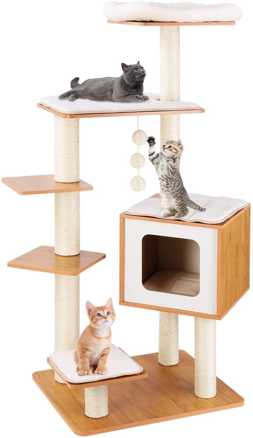 Pedy Kratzbaum PT-CT20 PT-CT20, 138 cm Kratzbaum, Katzen Kratzbäume ... - PeDy Kratzbaum Pt Ct20 Pt Ct20 138 Cm Kratzbaum Katzen Kratzbaeume Kletterbaum Katzenmoebel Katzenkratzbaum 100 Sisal Mit Herausnehmbaren Waschbaren Matten