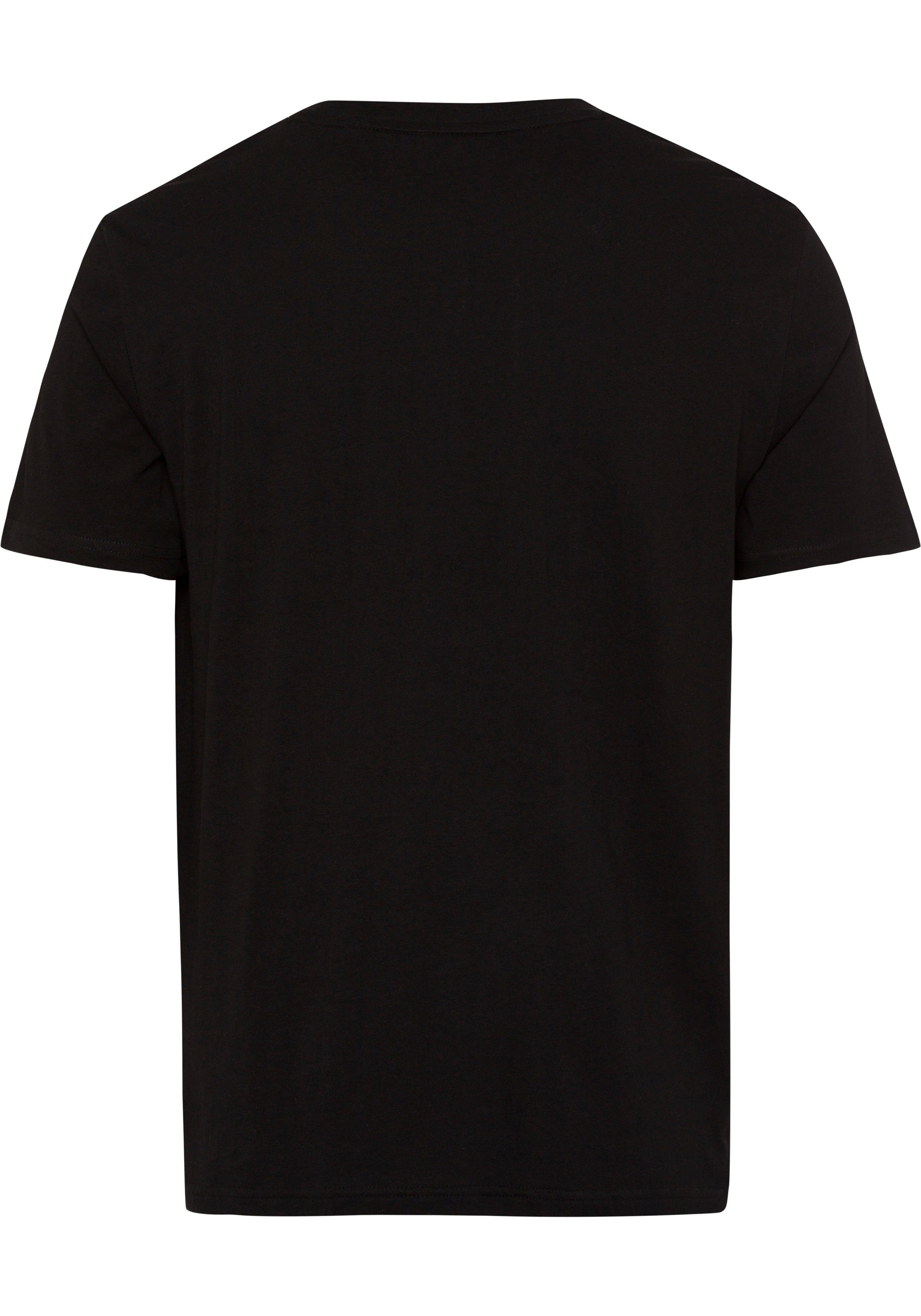 BOSS ORANGE Kurzarmshirt Thinking black004 Logoschriftzug-Frontprint (1-tlg) 1 mit