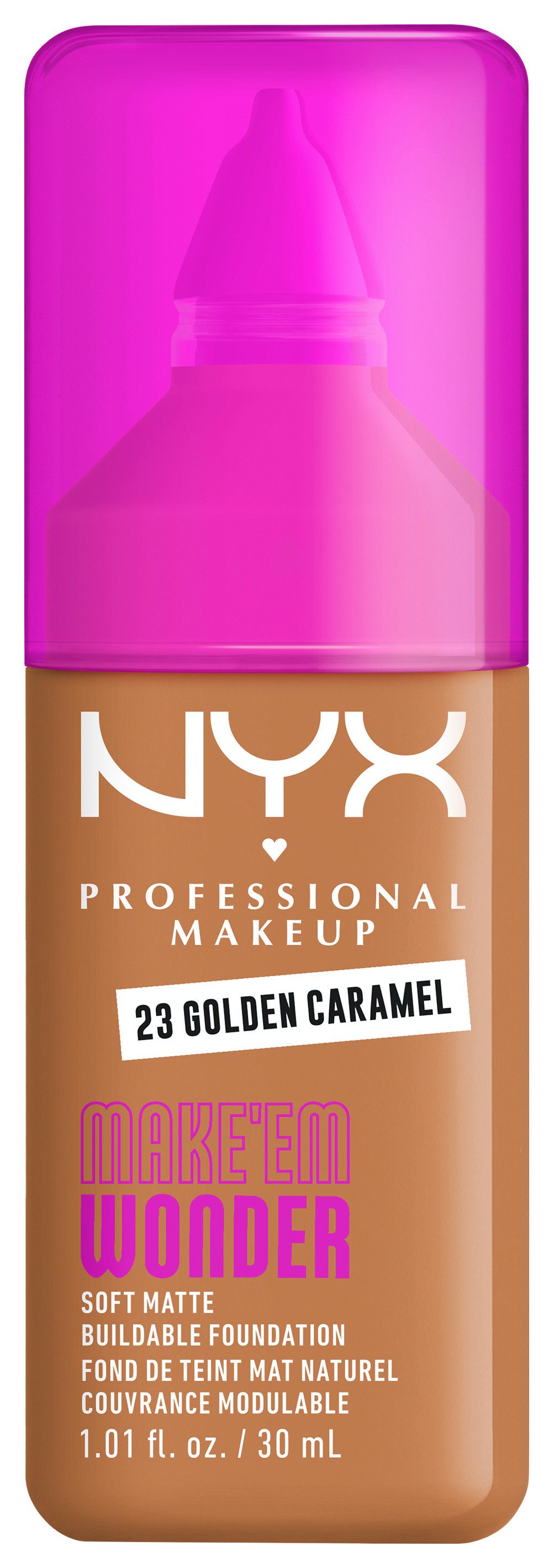 NYX PROFESSIONAL MAKEUP Foundation MAKE 'EM WONDER FOUNDATION, perfekter No-Makeup-Makeup-Look bis zum Full Glam