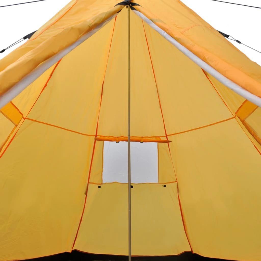 Gelb 290x270x225 für Tipi-Zelt cm, Personen,Gr. DOTMALL 4 PE-Boden Campingzelt