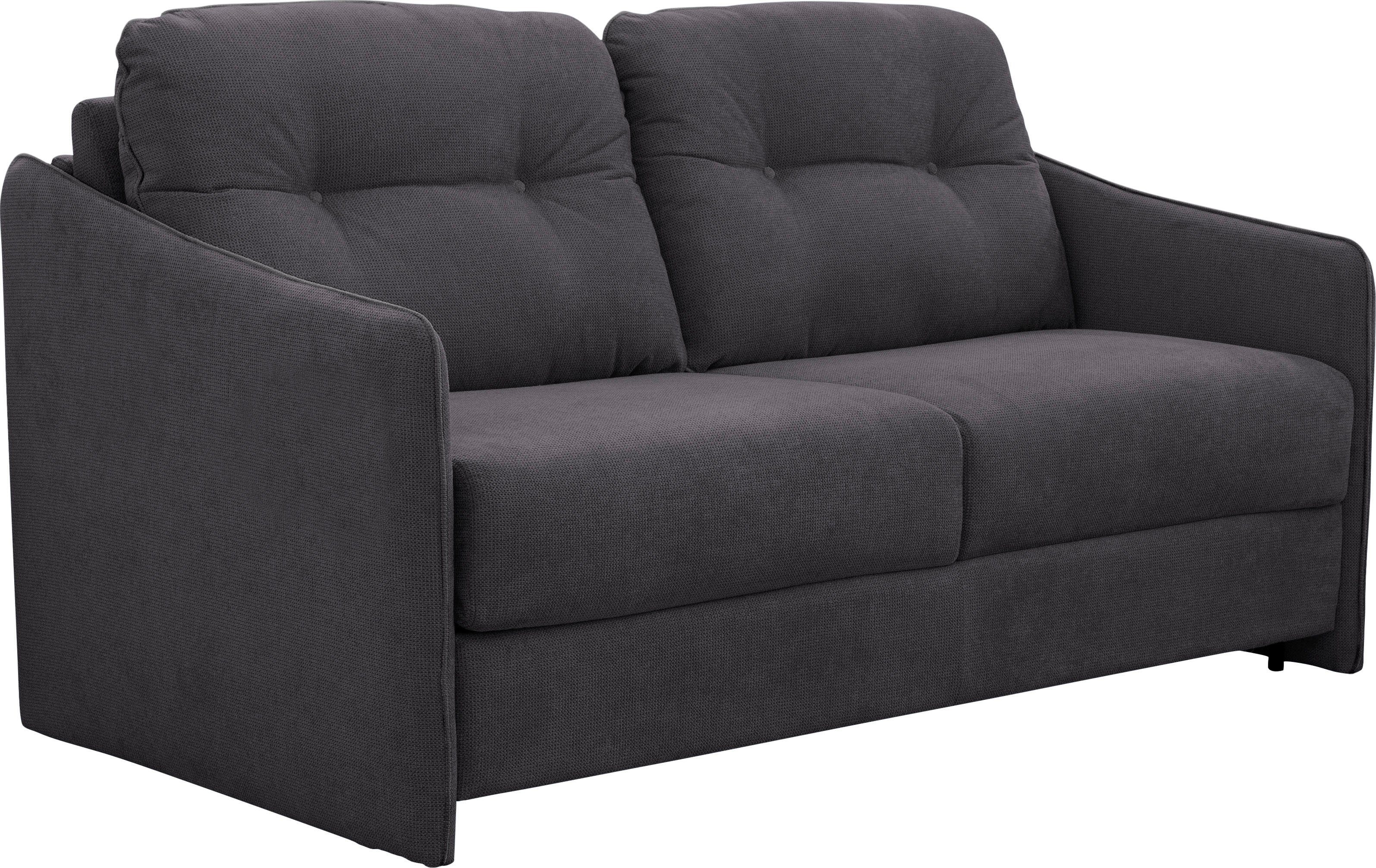 Nias Italia Schlafsofa Forli, inkl. Matratze und klappbaren Metallgestell, Liegefläche 140/209 cm phantom | Alle Sofas