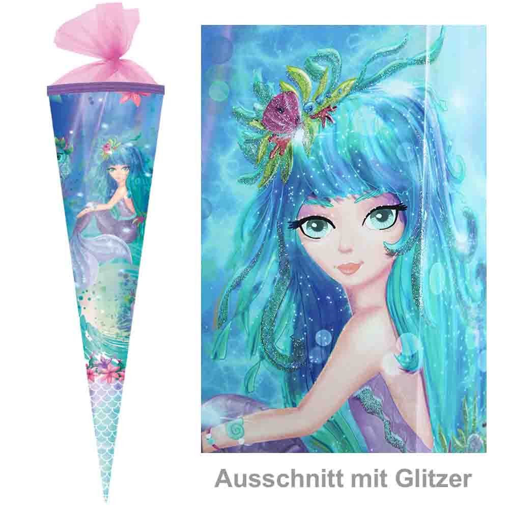Herlitz Schultüte 85 cm Mädchen 2025 veredelt Mermaid Glitzer