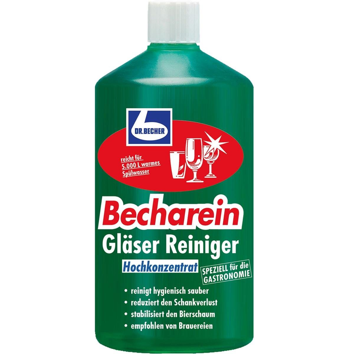 Dr. Becher Becharein Gläser Reiniger Hochkonzentrat 1L (1er Pack) Glasreiniger