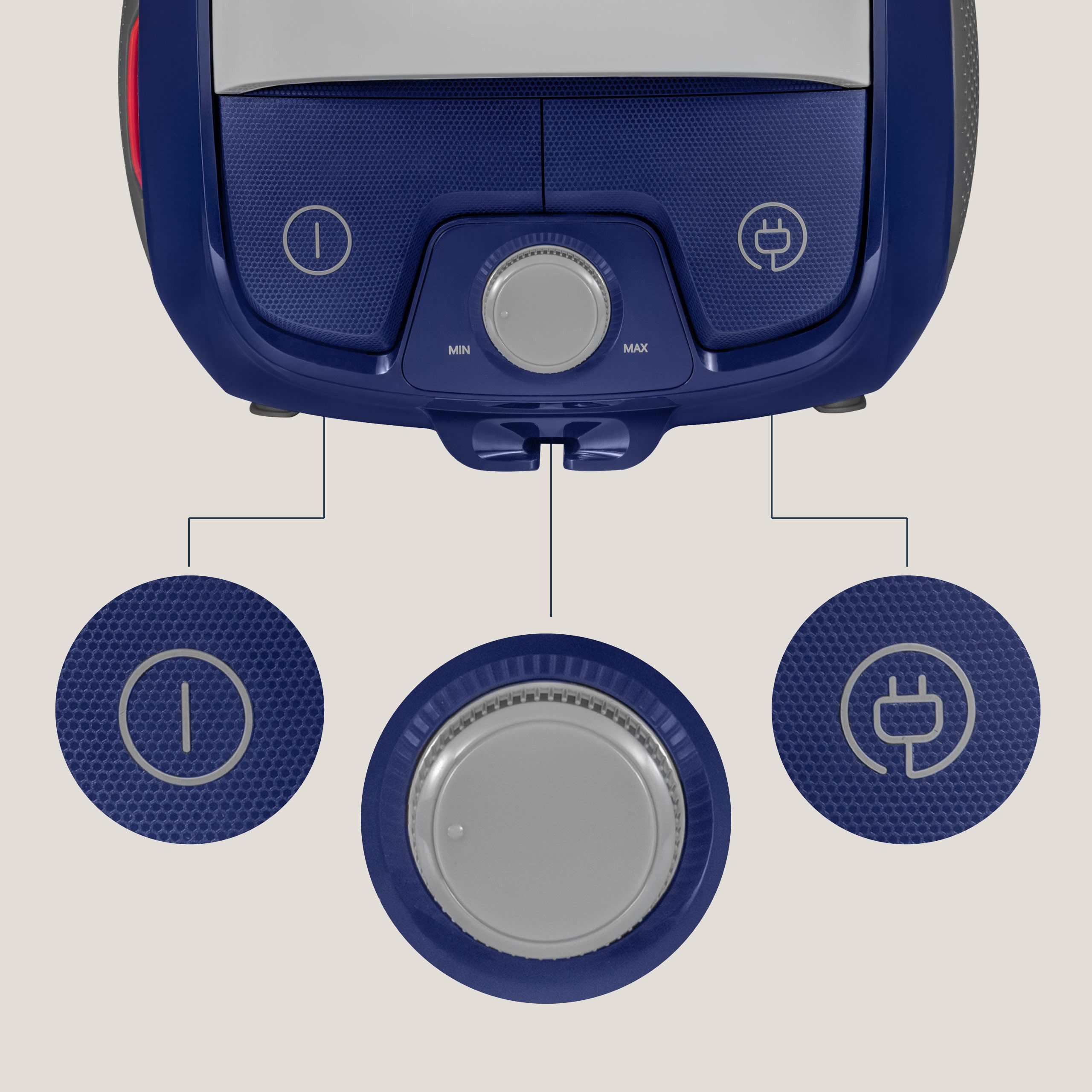 Zeegma Bodenstaubsauger ZONDER VERRE FLOW, 800 W, beutellos, Beutellos/21.000 Pa/800W/Zubehörfach/Kabelautomatik