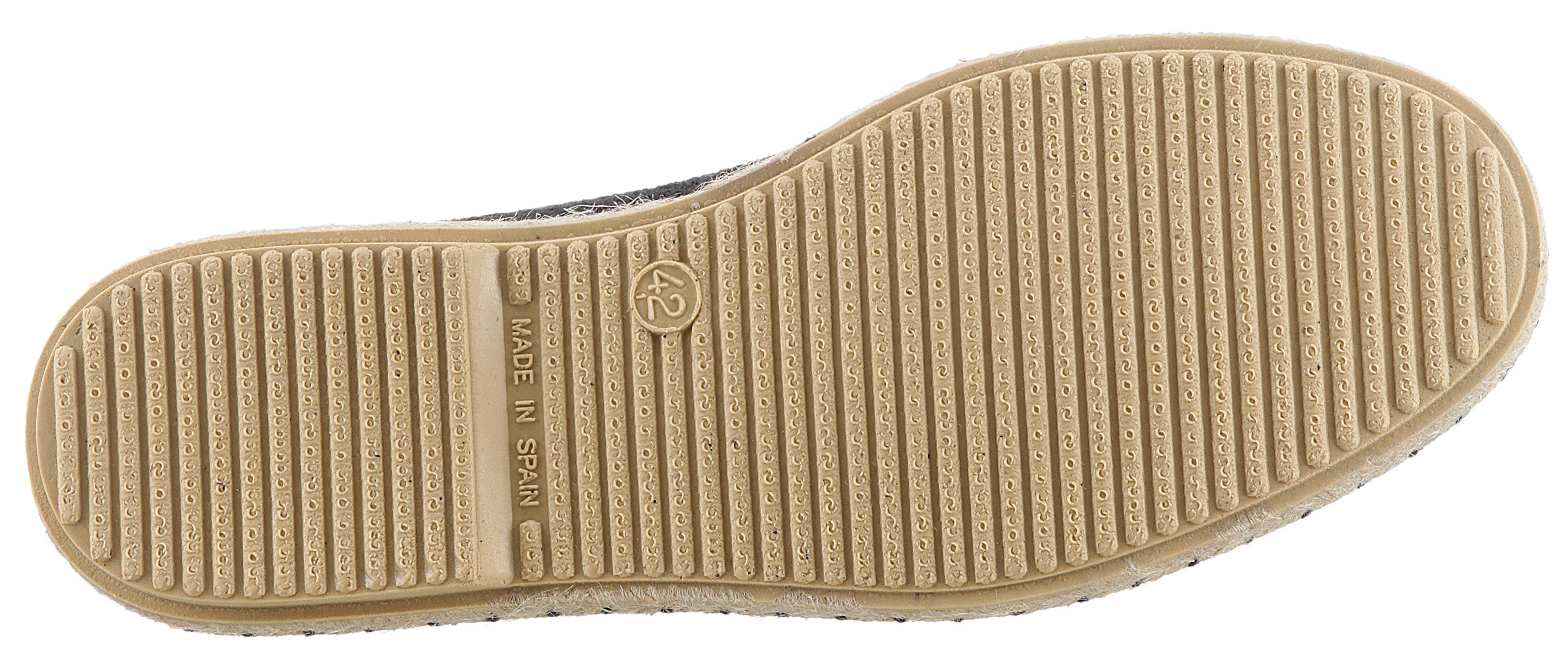 VERBENAS Tom Pacific Espadrille Loafer, Slipper, Sommerschuh, Strandschuh mit Stretcheinsätze