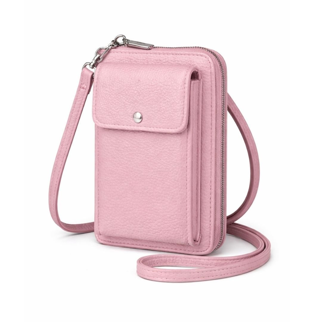 ZUKUNFTSENKEL Mini Bag Mini Umhängetasche aus Echtleder mit RFID-Schutz Kleine Handytasche (Kleine Handtasche, Ideal für Smartphone, Karten und Bargeld), Kleine Handytasche Handyfach Verstellbarer Schultergurt