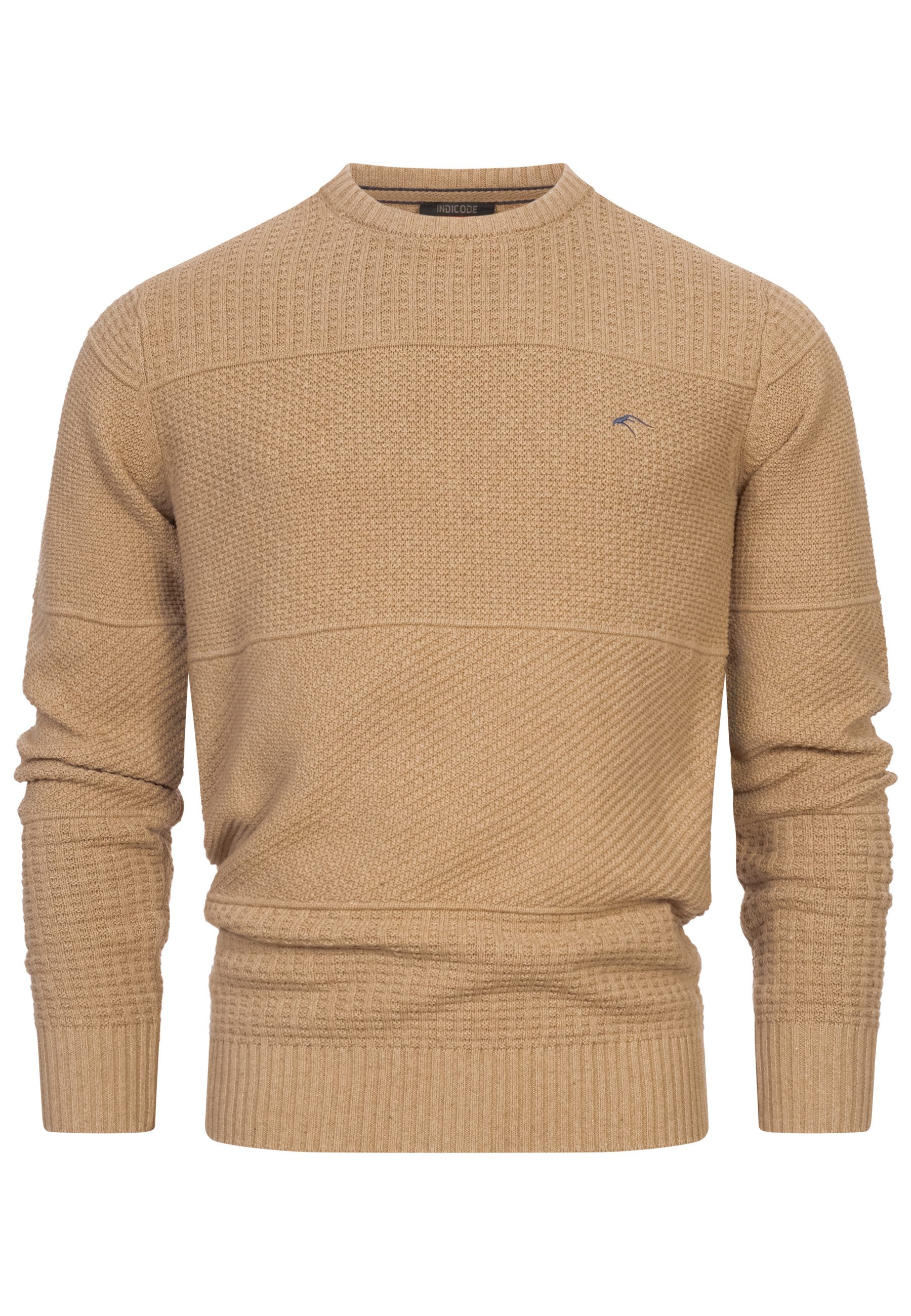 Indicode Strickpullover Herren INJustice Pullover Herrenpullover günstig online kaufen