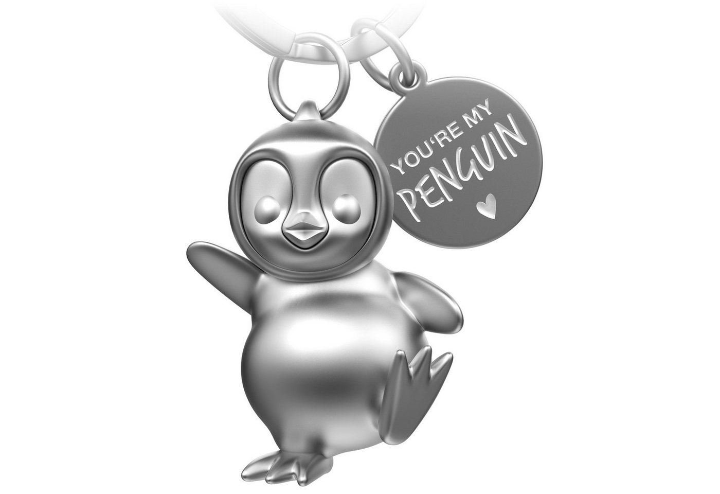 FABACH Schlüsselanhänger Pinguin Schlüsselanhänger Breezy mit Gravur "You're My Penguin"