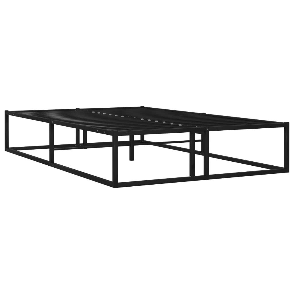 furnicato Bettgestell Schwarz Metall 120x200 cm günstig online kaufen