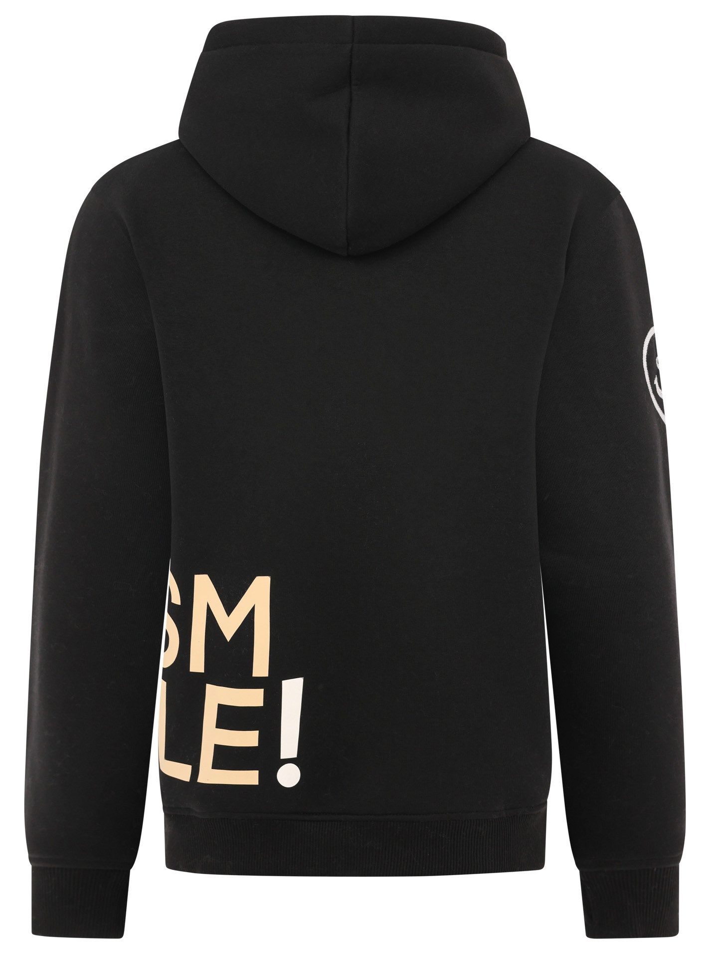 Zwillingsherz Hoodie "Alissa" Langarm, Kapuze, Neon-Details, Kordelzug, Frontprint, Kängurutasche – Bild 4 von 5
