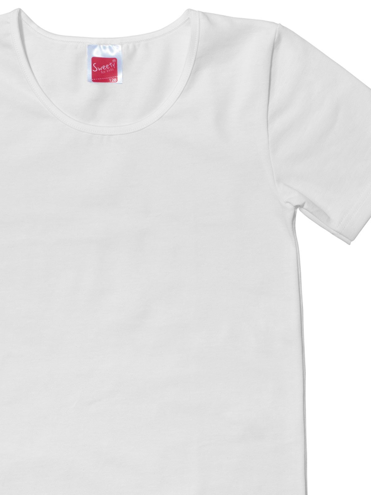 (Spar-Set, hohe 2er for Single Kids 2-St) Shirt Mädchen Markenqualität Jersey Sweety Unterhemd Sparpack weiss