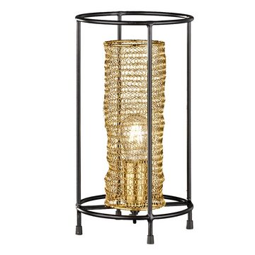 FISCHER & HONSEL LED Tischleuchte, Leuchtmittel nicht inklusive, Schreib Tisch Lampe Wohn Zimmer Leuchte Käfig Bienen Waben