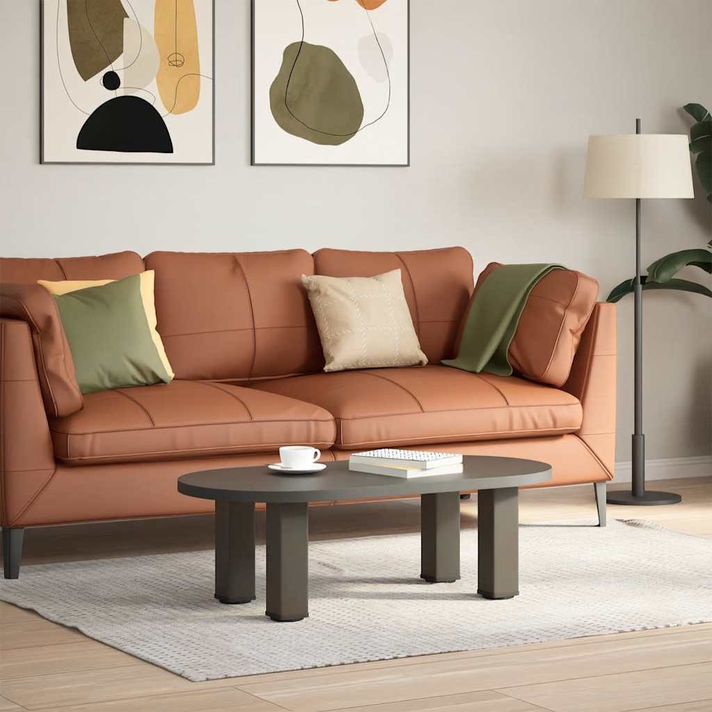 vidaXL Tischbein Couchtischbeine 4 Stk. Naturstahl 30-32 cm Stahl