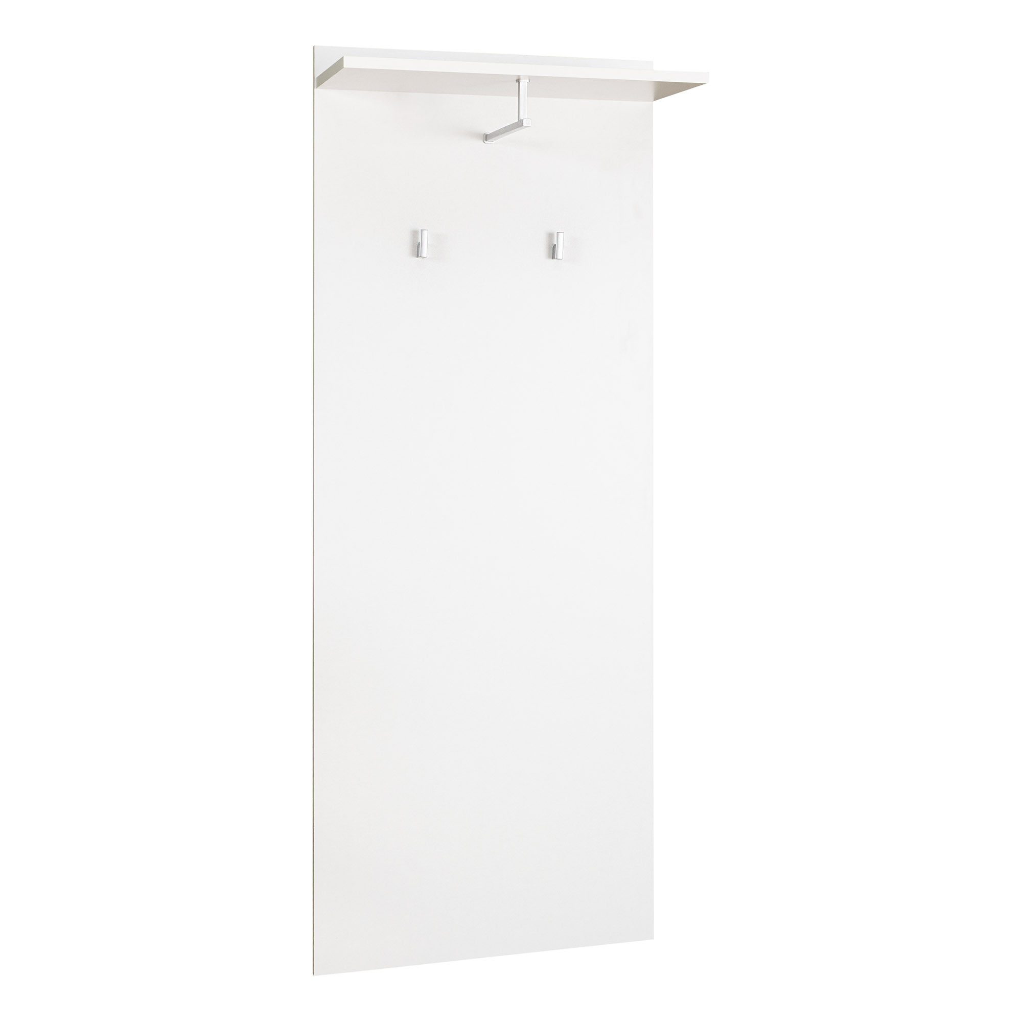 riess-ambiente Wandgarderobe JUSTUS 140 cm weiß – modern, Regalboden, Haken günstig online kaufen