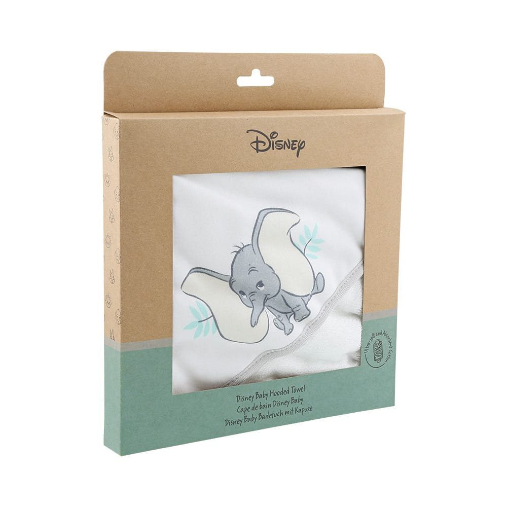 enesco Babybademantel Disney 3D Kapuzenhandtuch Baby Bambi, Simba, Dumbo Neugeborene 80cm, Baumwolle
