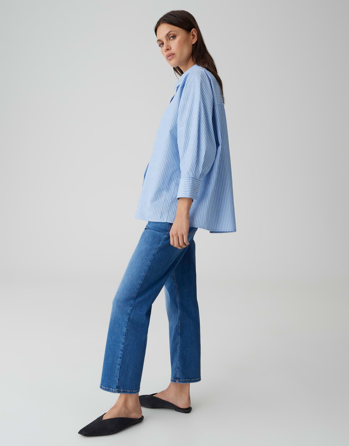 OPUS PANTS Kurzarmbluse FIONNE Oversized geschnitten aus Baumwolle Lässige Silhouette mit Raglanärmeln – Bild 5 von 5