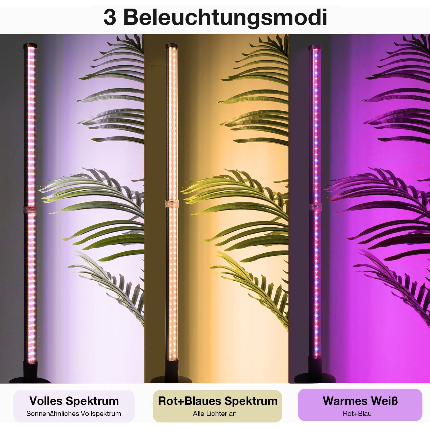 Laybasic Pflanzenlampe LED Pflanzenlampe Vollspektrum 3 günstig online kaufen