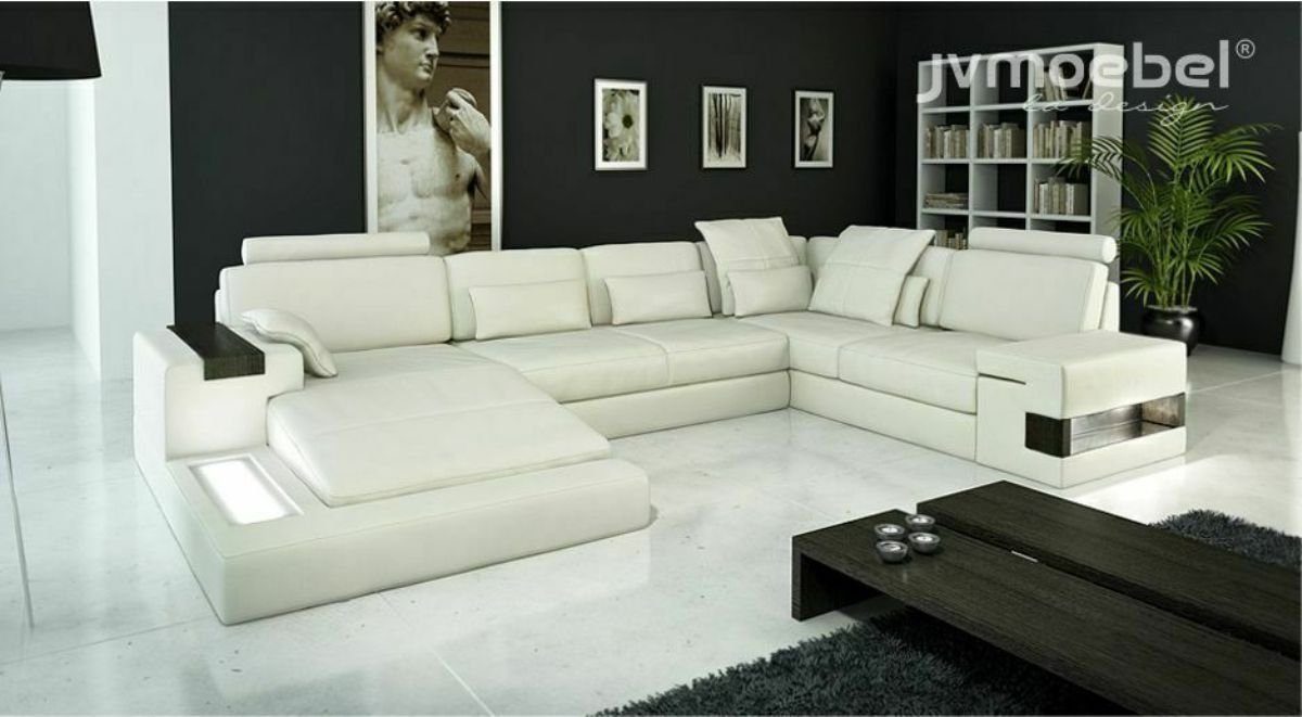 JVmoebel Ecksofa Ecksofa Wohnlandschaft U Form Sofa Eckcouch Couch Design, Made in Europe