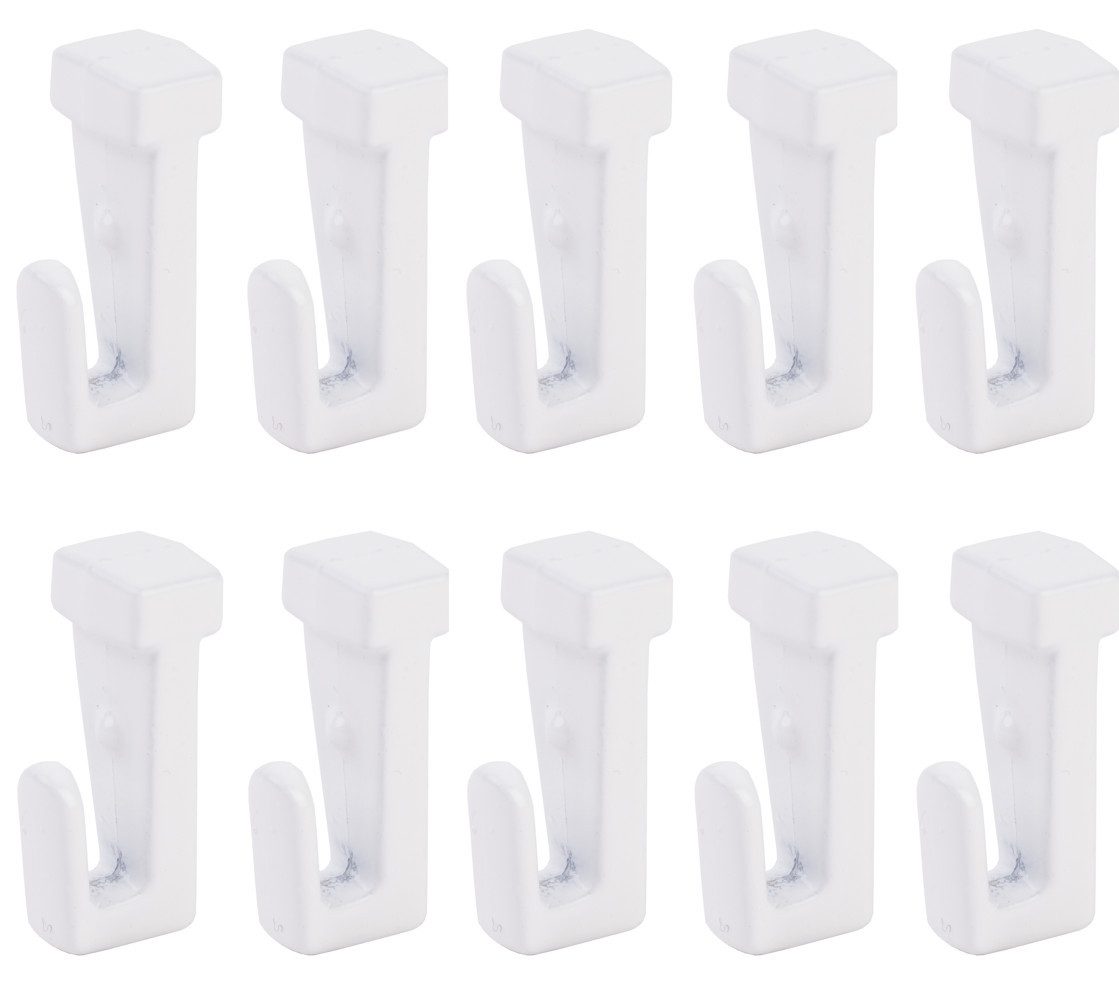 SOFT-RAIL Seilhaken Gleithaken für Perlonseile mit einer Schlaufe, für Galerieschienen & Bilderschienen, (Set, 10-St), Zubehör