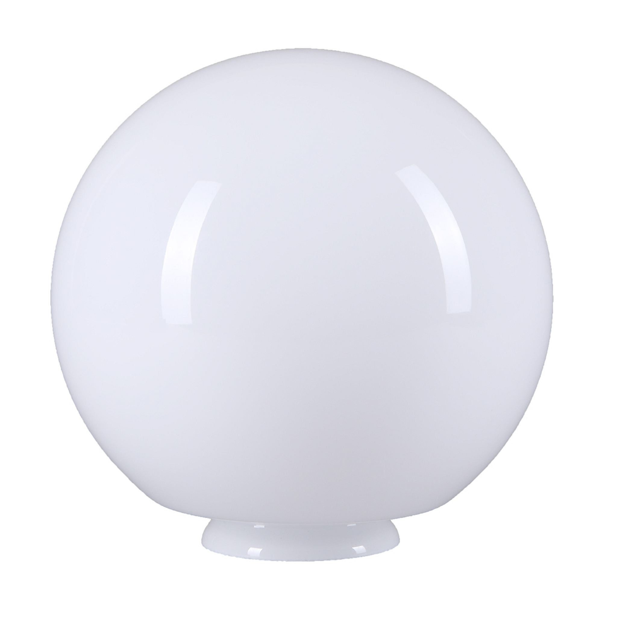 Home4Living Lampenschirm Kugelglas Opalglas Ø200mm Lampenglas rund Kugel, Kugelglas mit Kragenrand, dekorativ