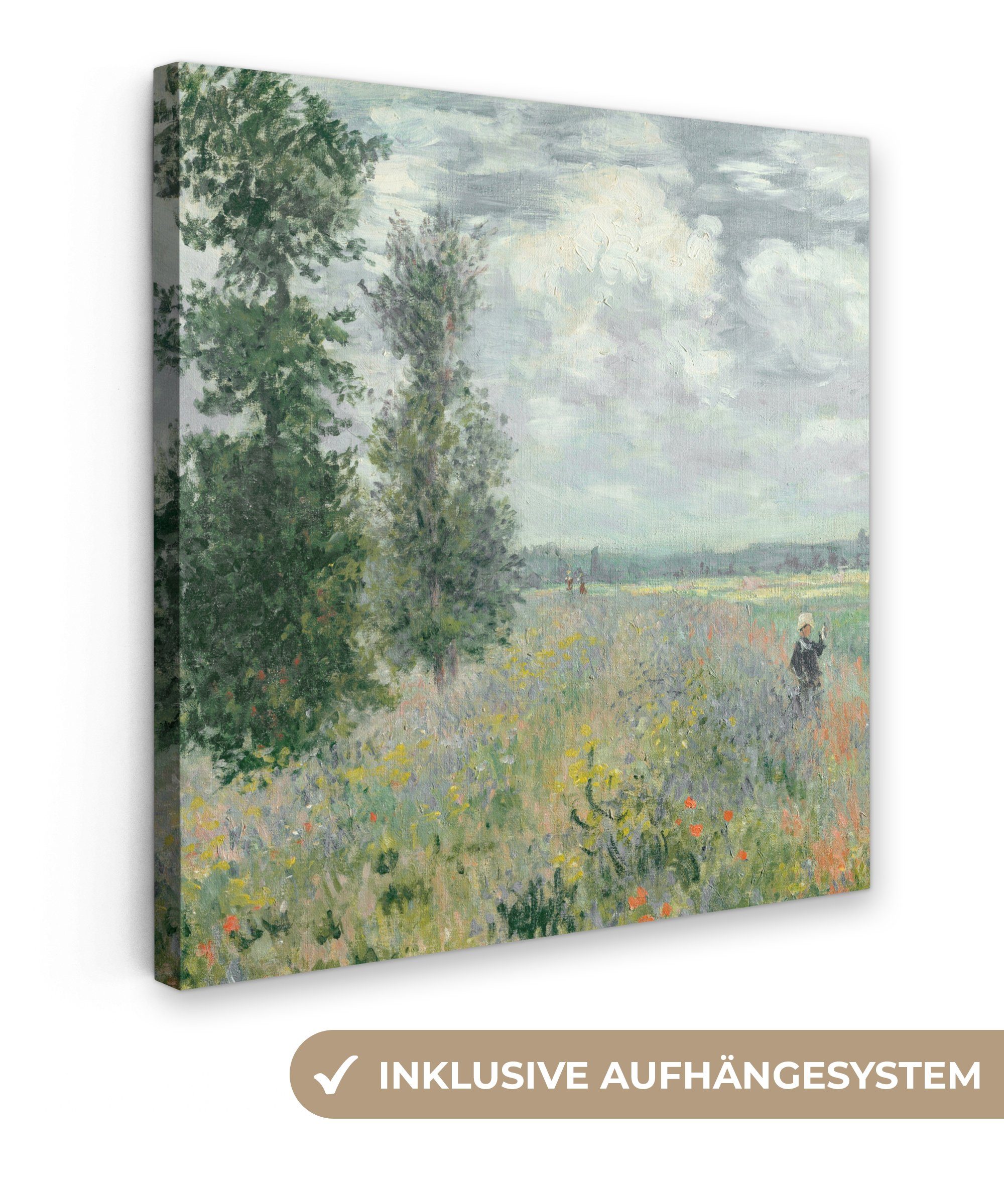 OneMillionCanvasses® Leinwandbild Claude Money - Mohnfelder - Kunst - Alte günstig online kaufen