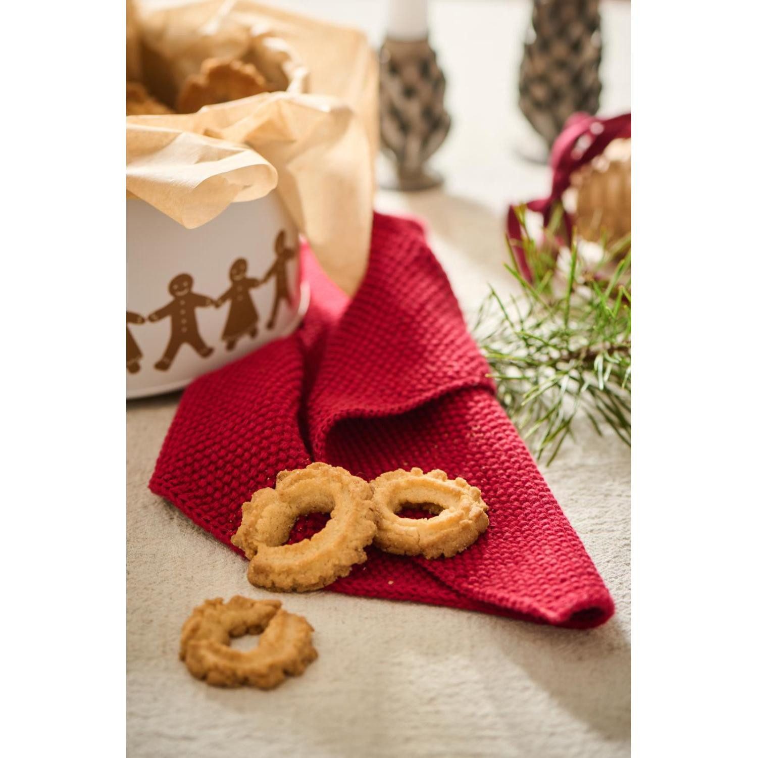 Ib Laursen Badetücher Ib Laursen Handtuch Mynte Gestrickt Strawberry günstig online kaufen