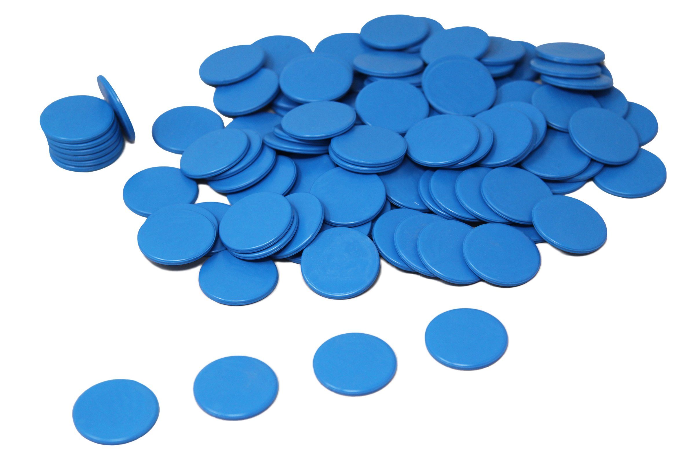 Wissner® aktiv lernen Lernspielzeug Spielchips (100 Stück), Zählchips Marker Tokens 25 mm RE-Plastic®, RE-Plastic®