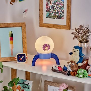 hofstein Tischleuchte »Fontanaccia« bunte Tischleuchte aus Kunststoff für das Kinderzimmer, 3000 Kelvin, Ø14cm, 640 Lumen, Astronaut als Nachttischlampe mit An-/Ausschalter