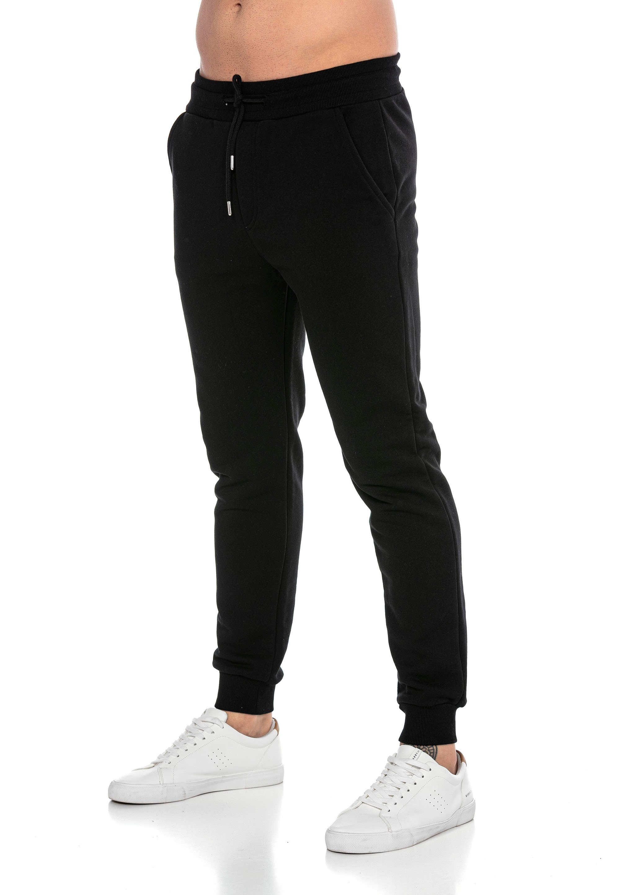 Brandlogo Jogger RedBridge Bund mit Quality Schwarz Jogginghose High elastischer