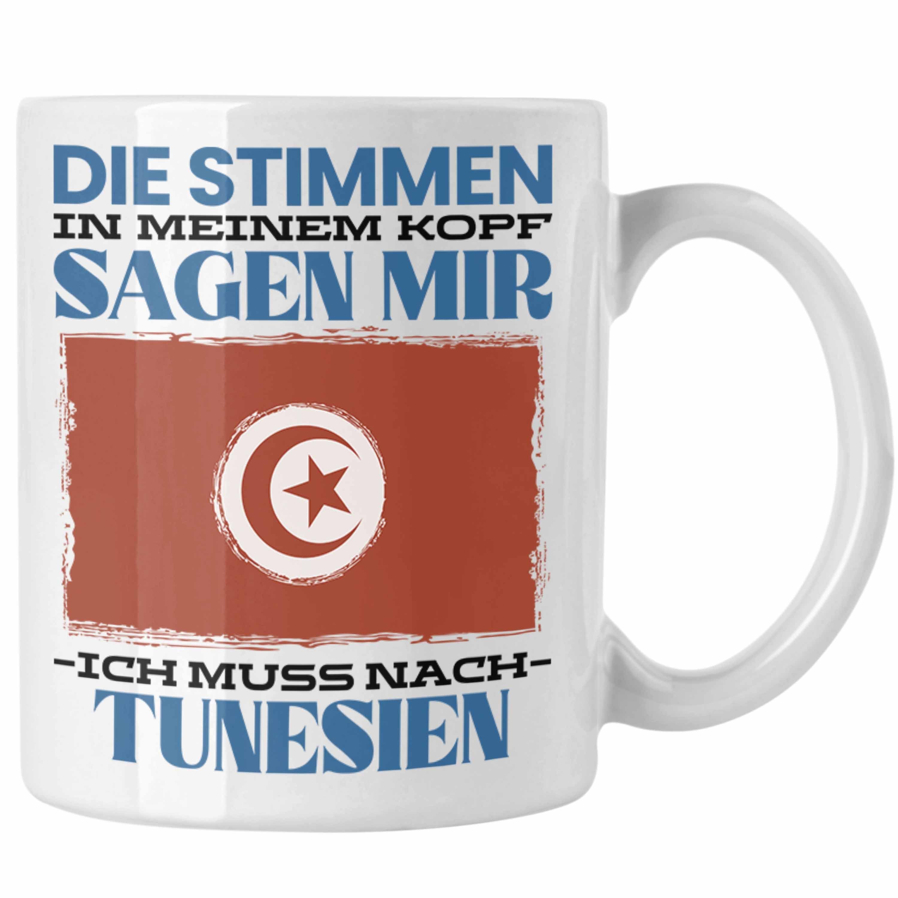 Trendation Tasse Tunesien Tasse Urlaub Heimat Geschenk Spruch Tunese Geschenkidee Weiss