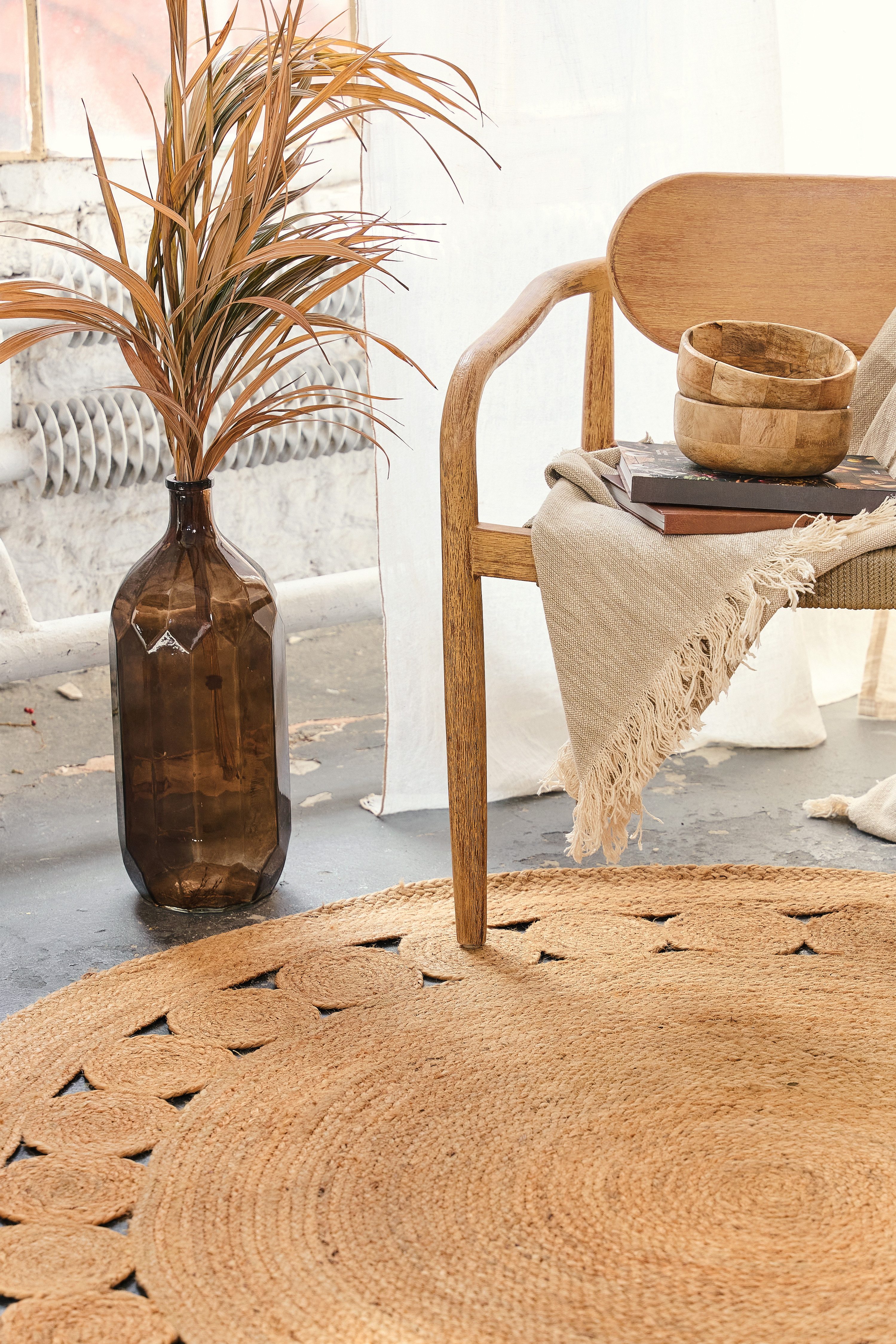 Tapiso Designteppich JUTE, rund, Höhe: 4 günstig online kaufen