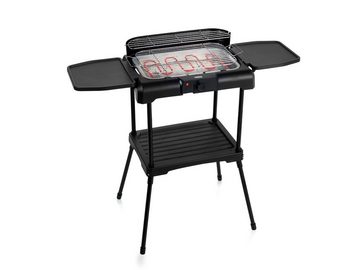 PRINCESS Elektro-Standgrill, 2200 W, Tischgrill Garten-Grill elektrischer Camper Camping-Grill & Grillzange